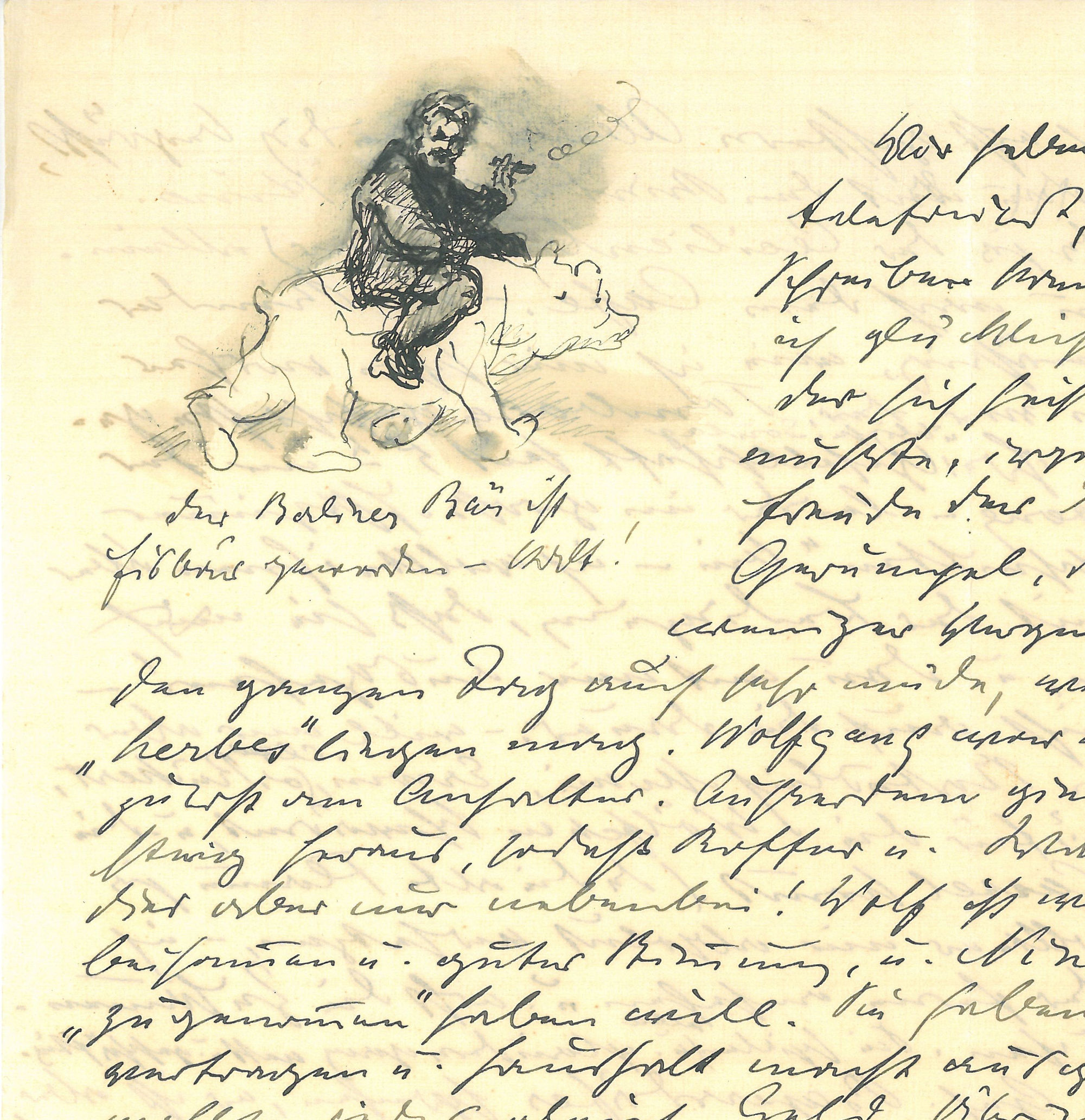 Brief von Slevogt an seine Frau