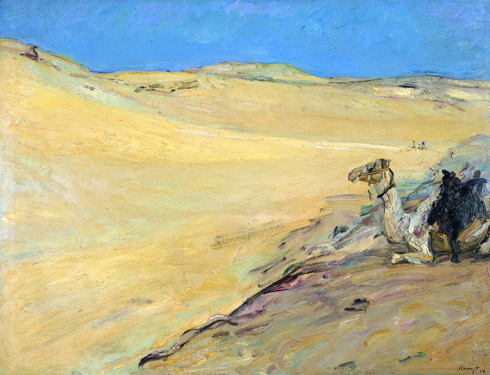 Gemälde, Wüste mit einem Kamel