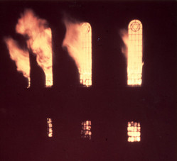 Brennende orthodoxe Synagoge